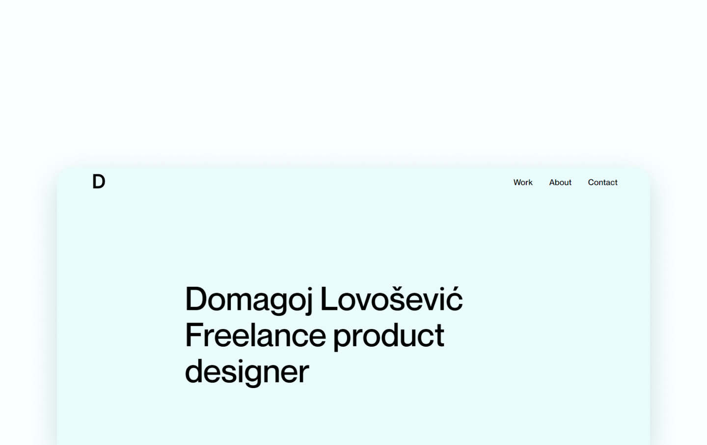 Domagoj Lovosevic · Freelance product designer